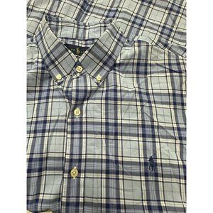 Ralph Lauren Men’s Blue Label Shirt Long Sleeve Size Large SLIM FIT Button Down